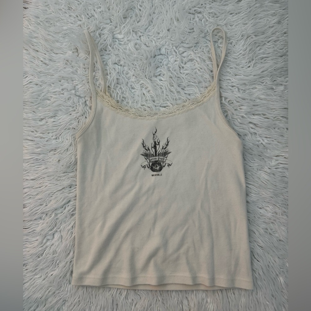 Brandy Melville Nashville Cream Tank top in one size fits all